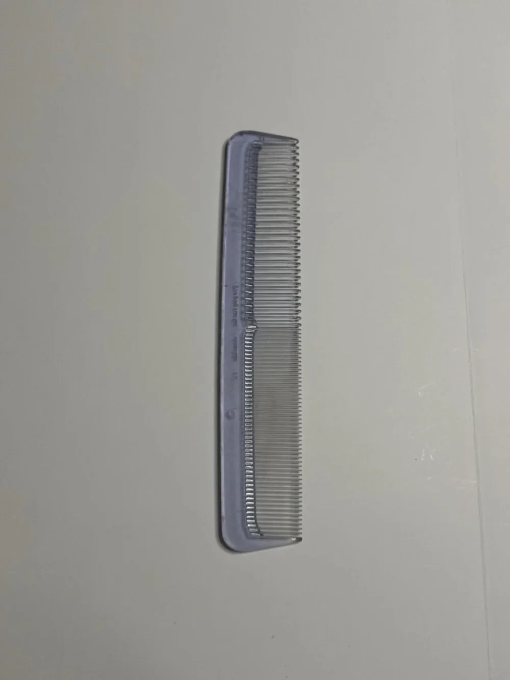 Vintage Prophylactic Jewelite No 72 Dresser Hair Comb Clear Lucite 1940s 50s